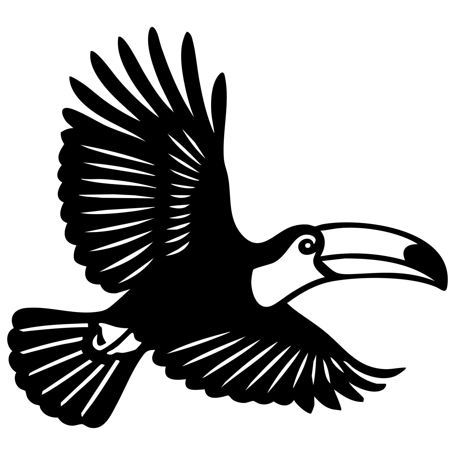 Toco Toucan DXF File – CNC Cutting Design | ABTOUCAN34