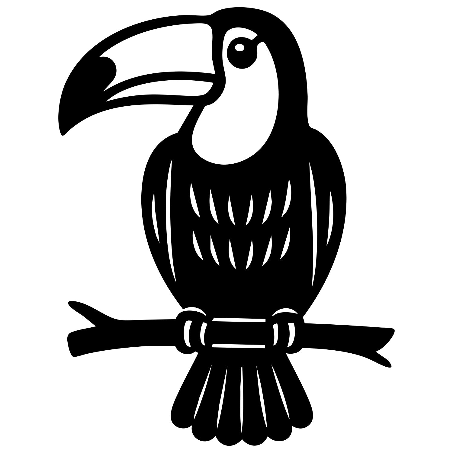 Toco Toucan DXF File – CNC Cutting Design | ABTOUCAN37