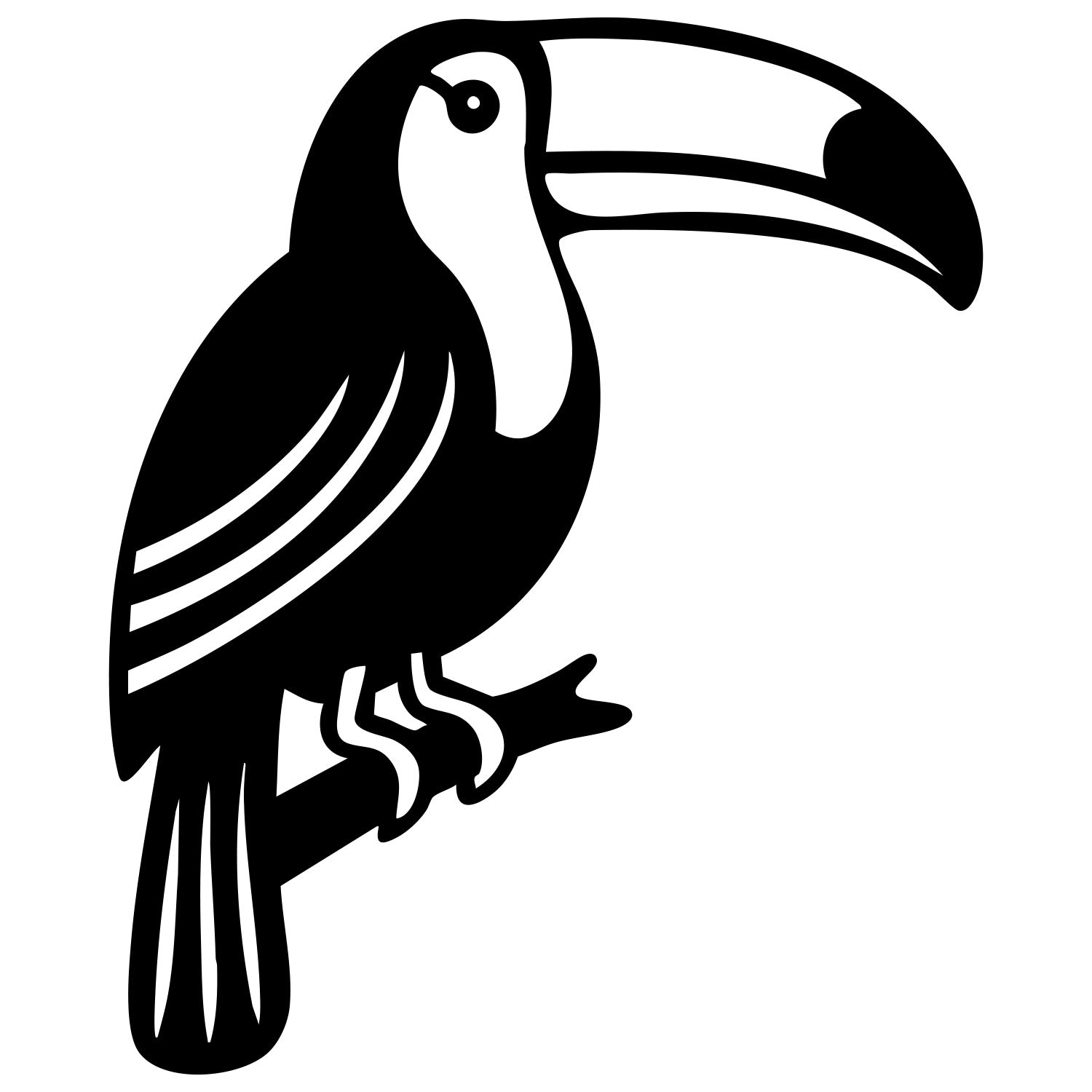 Toco Toucan DXF File – CNC Cutting Design | ABTOUCAN43