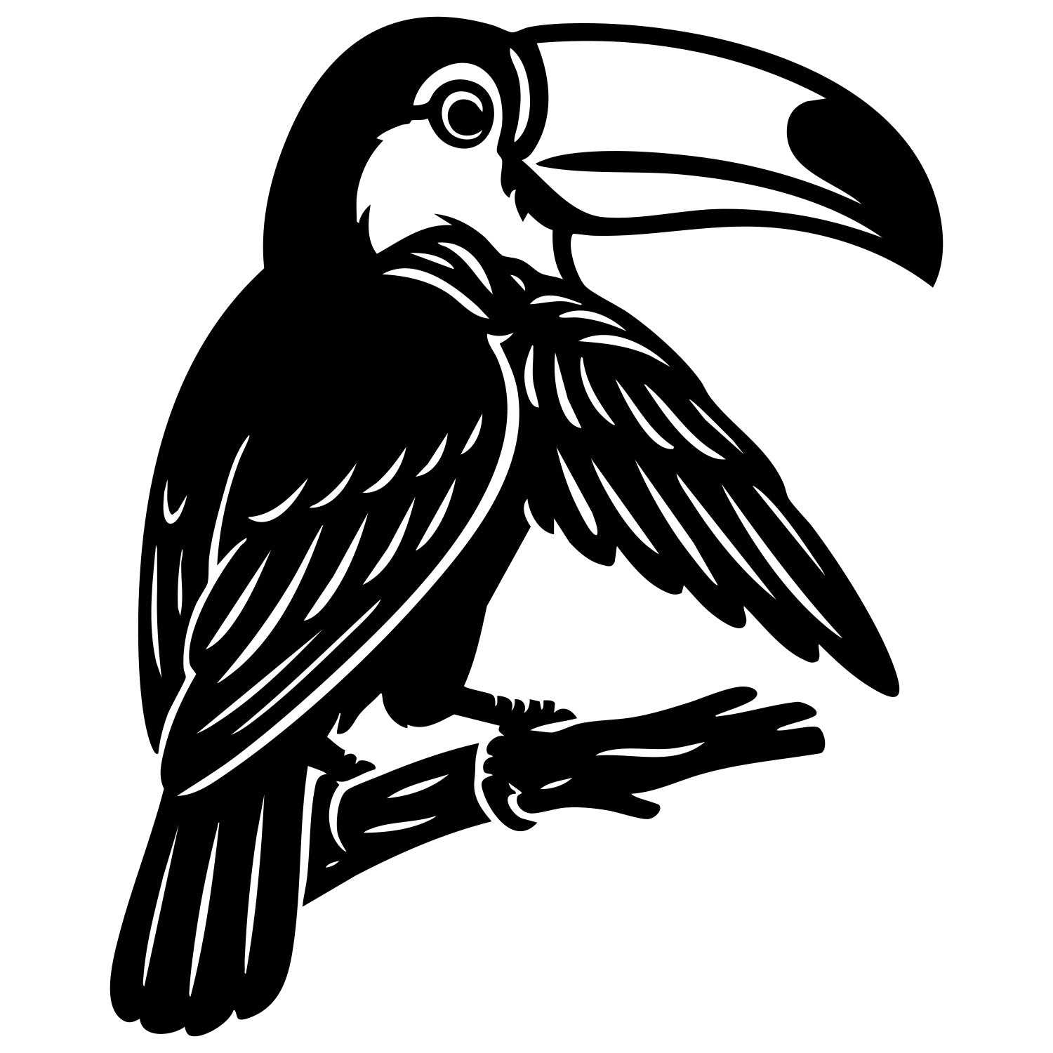 Toco Toucan DXF File – CNC Cutting Design | ABTOUCAN50