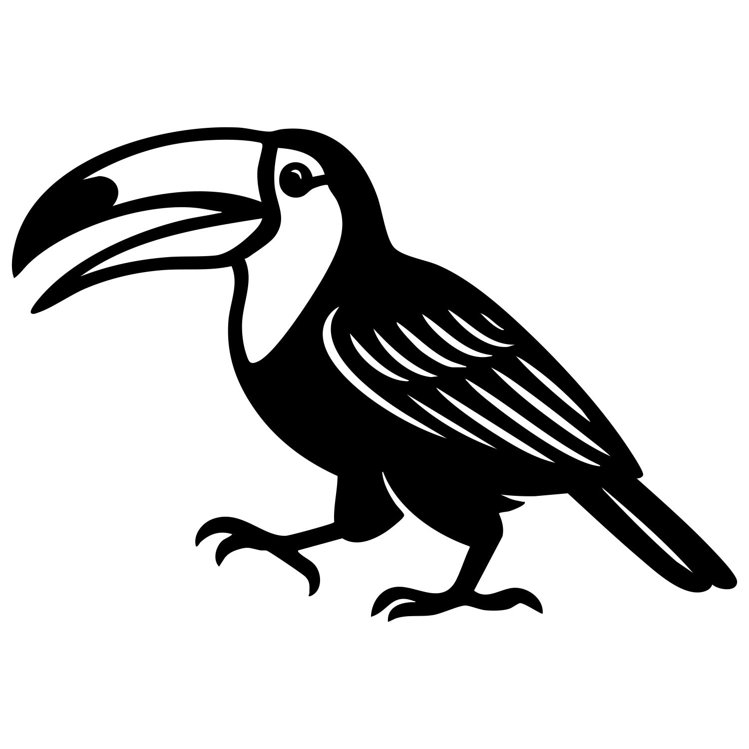 Toco Toucan DXF File – CNC Cutting Design | ABTOUCAN54