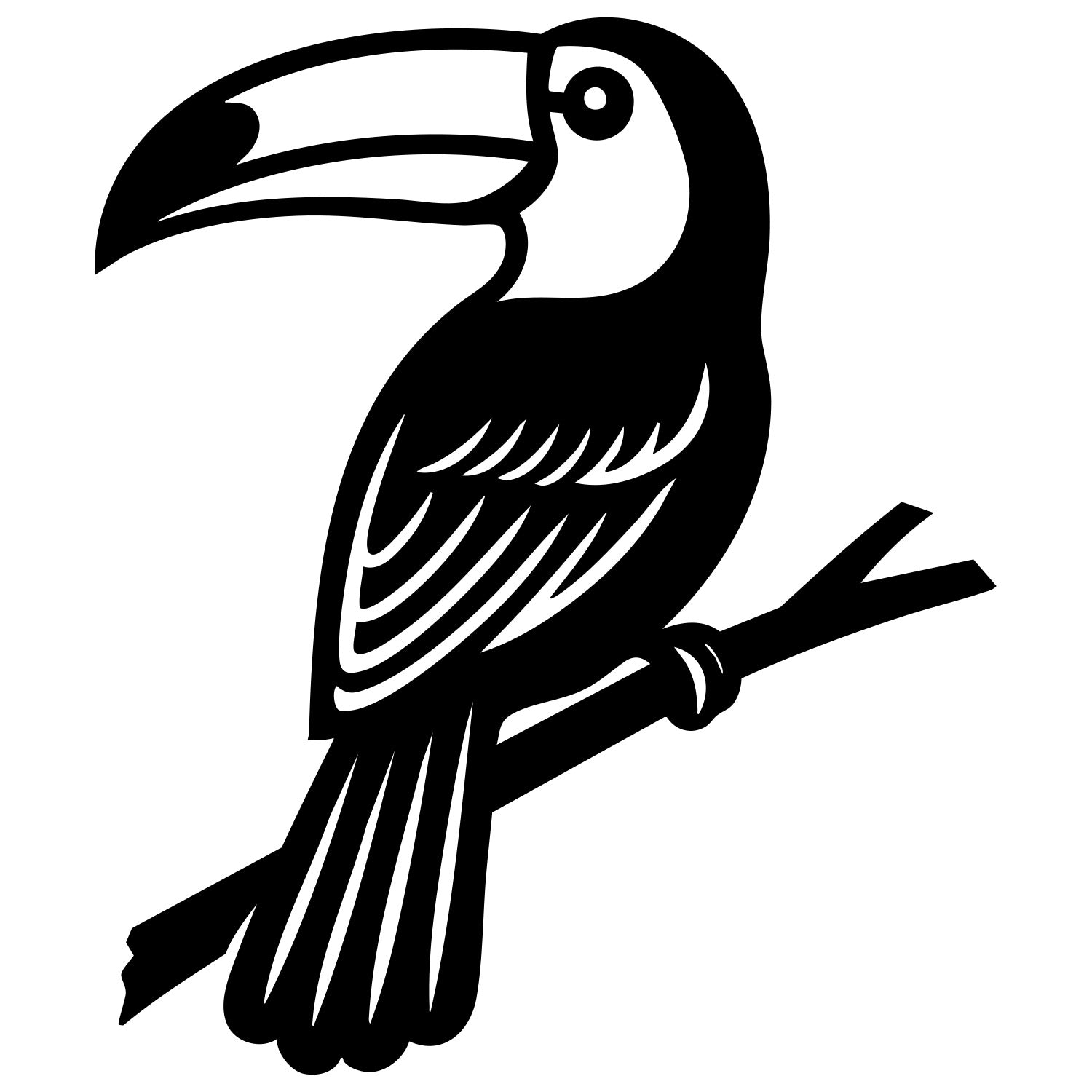 Toco Toucan DXF File – CNC Cutting Design | ABTOUCAN7