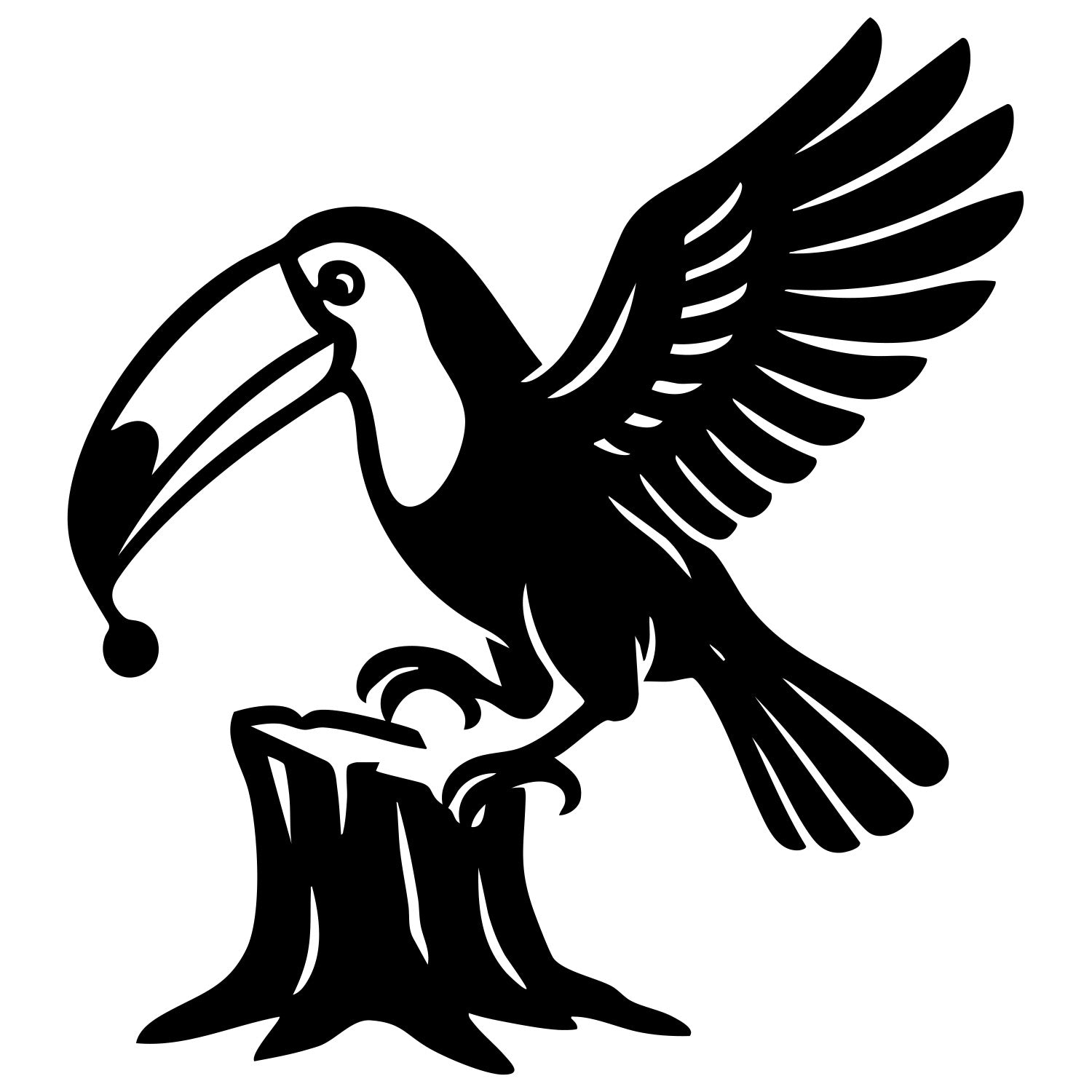 Toco Toucan DXF File – CNC Cutting Design | ABTOUCAN73