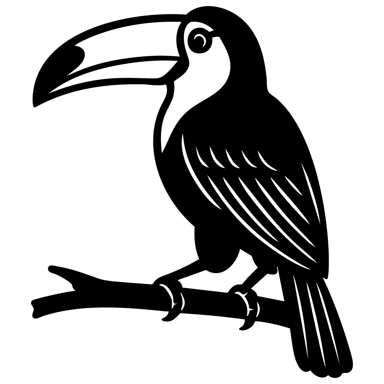 Toco Toucan DXF File – CNC Cutting Design | ABTOUCAN74