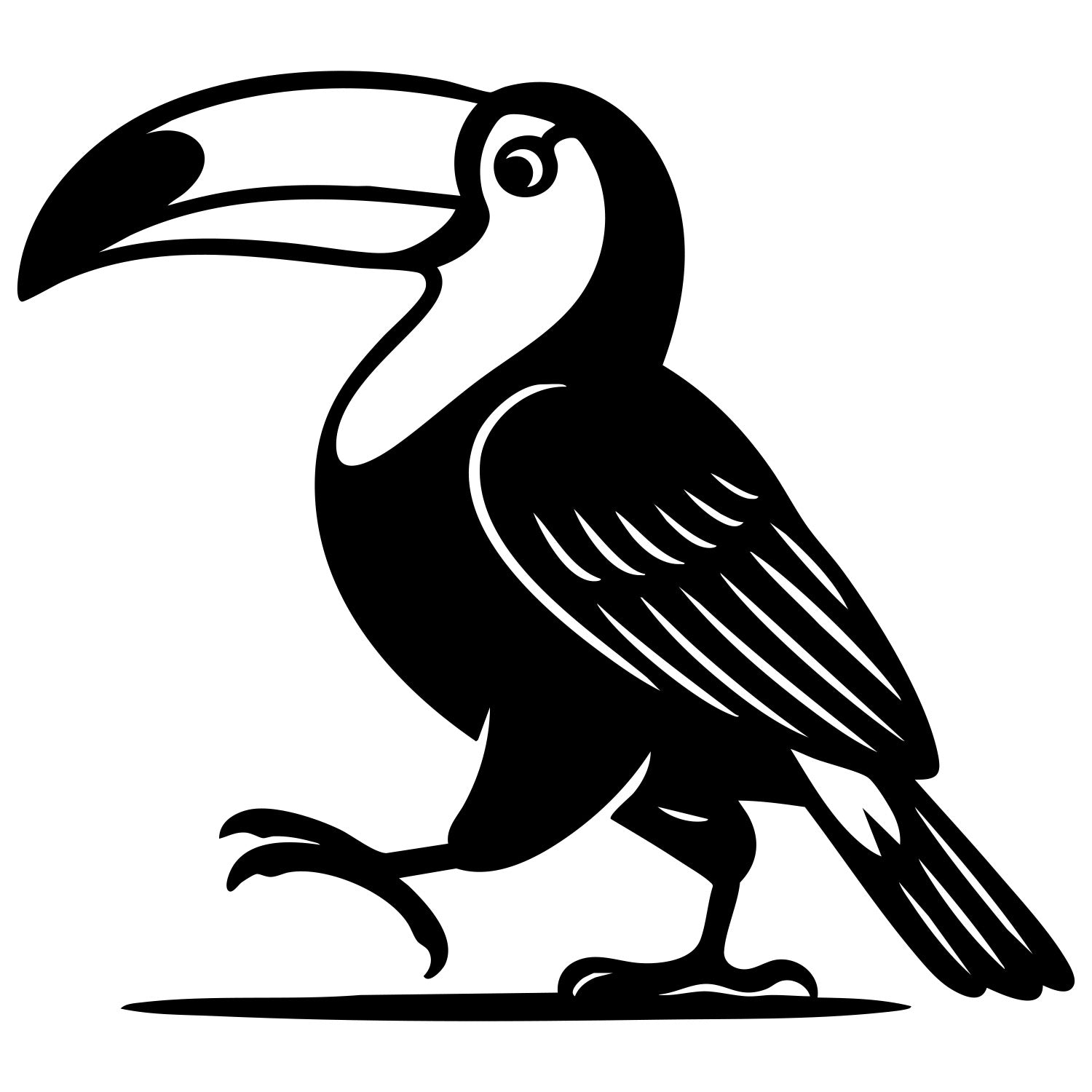 Toco Toucan DXF File – CNC Cutting Design | ABTOUCAN77