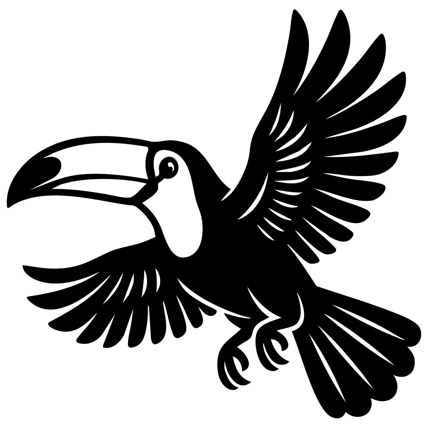 Toco Toucan DXF File – CNC Cutting Design | ABTOUCAN91