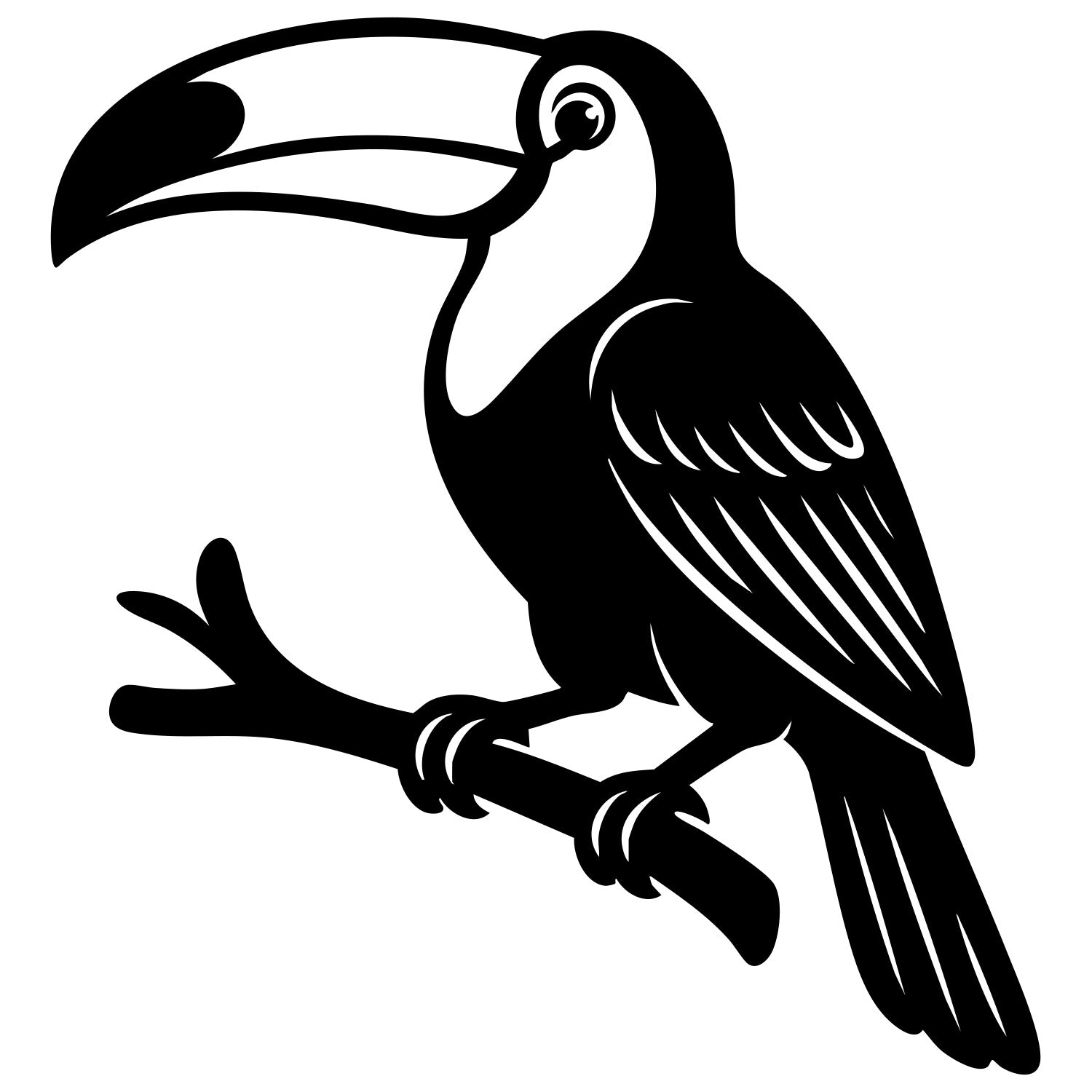 Toco Toucan DXF File – CNC Cutting Design | ABTOUCAN95