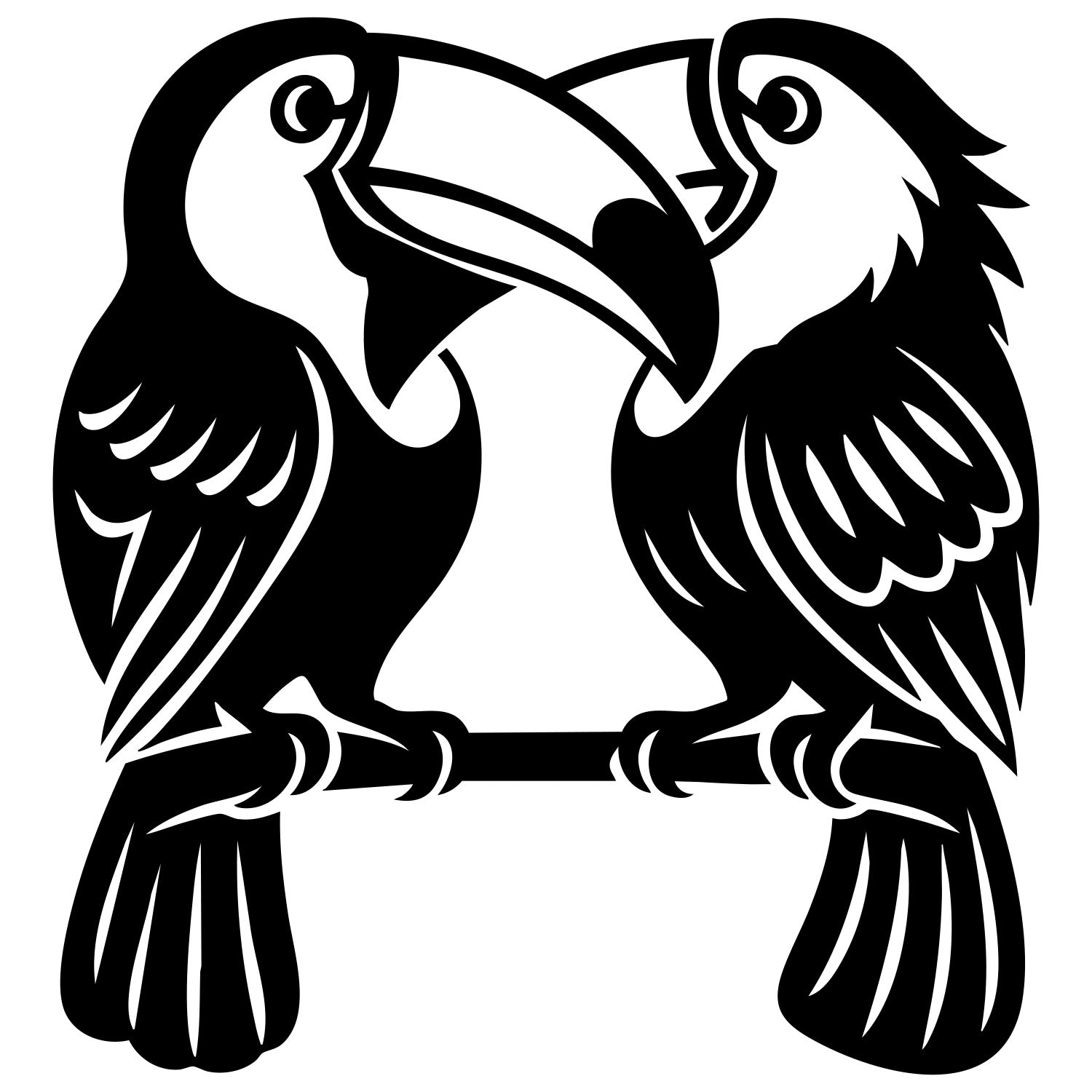 Toco Toucan Family DXF File – CNC Cutting Design | ABTOUCAN194