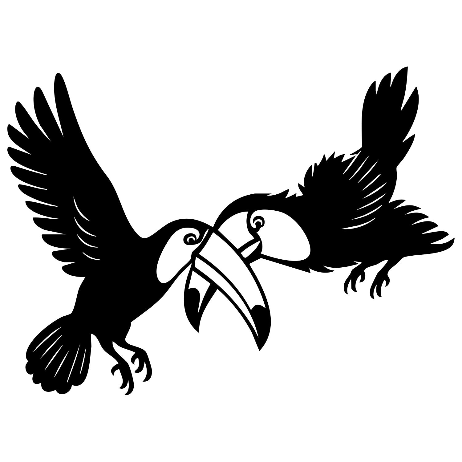 Toco Toucan Family DXF File – CNC Cutting Design | ABTOUCAN221