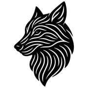 Tribal Wolf Family DXF File – CNC Cutting Design | AWWOLF242