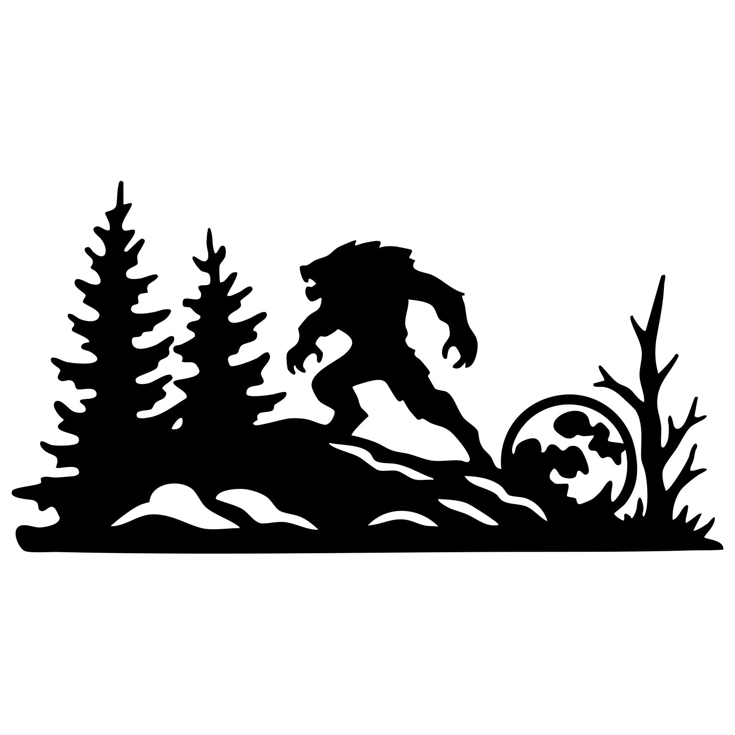 Werewolf Halloween DXF File | OHHALLOWEEN3