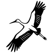 White Stork DXF File – CNC Cutting Design | ABSTORK16