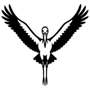 White Stork DXF File – CNC Cutting Design | ABSTORK2