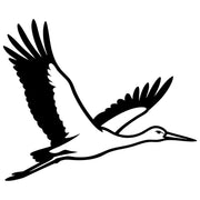 White Stork DXF File – CNC Cutting Design | ABSTORK21