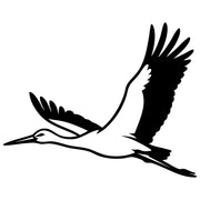 White Stork DXF File – CNC Cutting Design | ABSTORK29