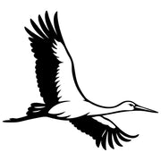 White Stork DXF File – CNC Cutting Design | ABSTORK39