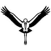 White Stork DXF File – CNC Cutting Design | ABSTORK44