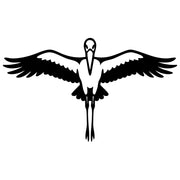 White Stork DXF File – CNC Cutting Design | ABSTORK53
