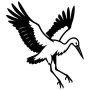 White Stork DXF File – CNC Cutting Design | ABSTORK54