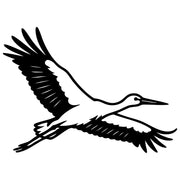White Stork DXF File – CNC Cutting Design | ABSTORK73