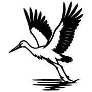 White Stork DXF File – CNC Cutting Design | ABSTORK74