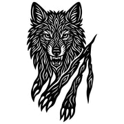 Wolf Claw Marks DXF File – CNC Cutting Design | AWWOLF206