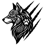 Wolf Claw Marks DXF File – CNC Cutting Design | AWWOLF213