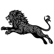 Zentangle Lion DXF File – CNC Cutting Design | AWLION111