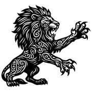 Zentangle Lion DXF File – CNC Cutting Design | AWLION114