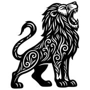 Zentangle Lion DXF File – CNC Cutting Design | AWLION118