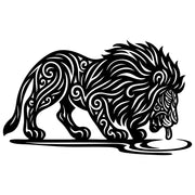 Zentangle Lion DXF File – CNC Cutting Design | AWLION123