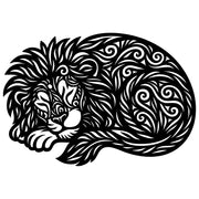 Zentangle Lion DXF File – CNC Cutting Design | AWLION127