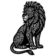 Zentangle Lion DXF File – CNC Cutting Design | AWLION136