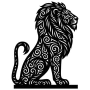 Zentangle Lion DXF File – CNC Cutting Design | AWLION19