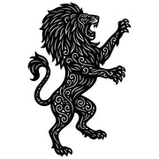 Zentangle Lion DXF File – CNC Cutting Design | AWLION22