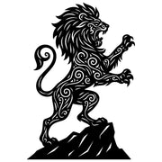 Zentangle Lion DXF File – CNC Cutting Design | AWLION26