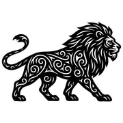 Zentangle Lion DXF File – CNC Cutting Design | AWLION3