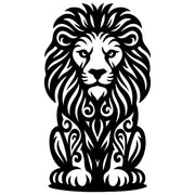 Zentangle Lion DXF File – CNC Cutting Design | AWLION30