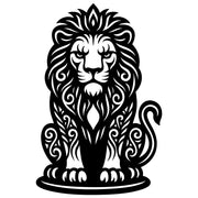 Zentangle Lion DXF File – CNC Cutting Design | AWLION32