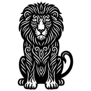 Zentangle Lion DXF File – CNC Cutting Design | AWLION34