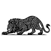 Zentangle Lion DXF File – CNC Cutting Design | AWLION50