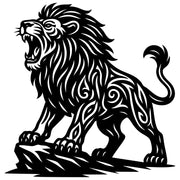 Zentangle Lion DXF File – CNC Cutting Design | AWLION53