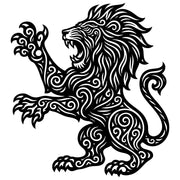 Zentangle Lion DXF File – CNC Cutting Design | AWLION59