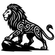 Zentangle Lion DXF File – CNC Cutting Design | AWLION66