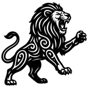 Zentangle Lion DXF File – CNC Cutting Design | AWLION7