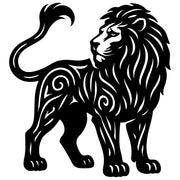 Zentangle Lion DXF File – CNC Cutting Design | AWLION76