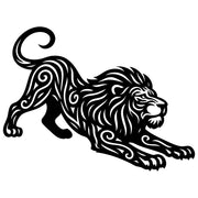 Zentangle Lion DXF File – CNC Cutting Design | AWLION78