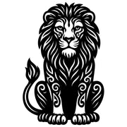Zentangle Lion DXF File – CNC Cutting Design | AWLION85
