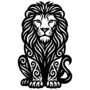 Zentangle Lion DXF File – CNC Cutting Design | AWLION86