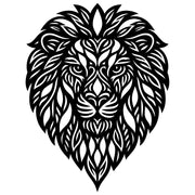 Zentangle Lion Head DXF File – CNC Cutting Design | AWLION100